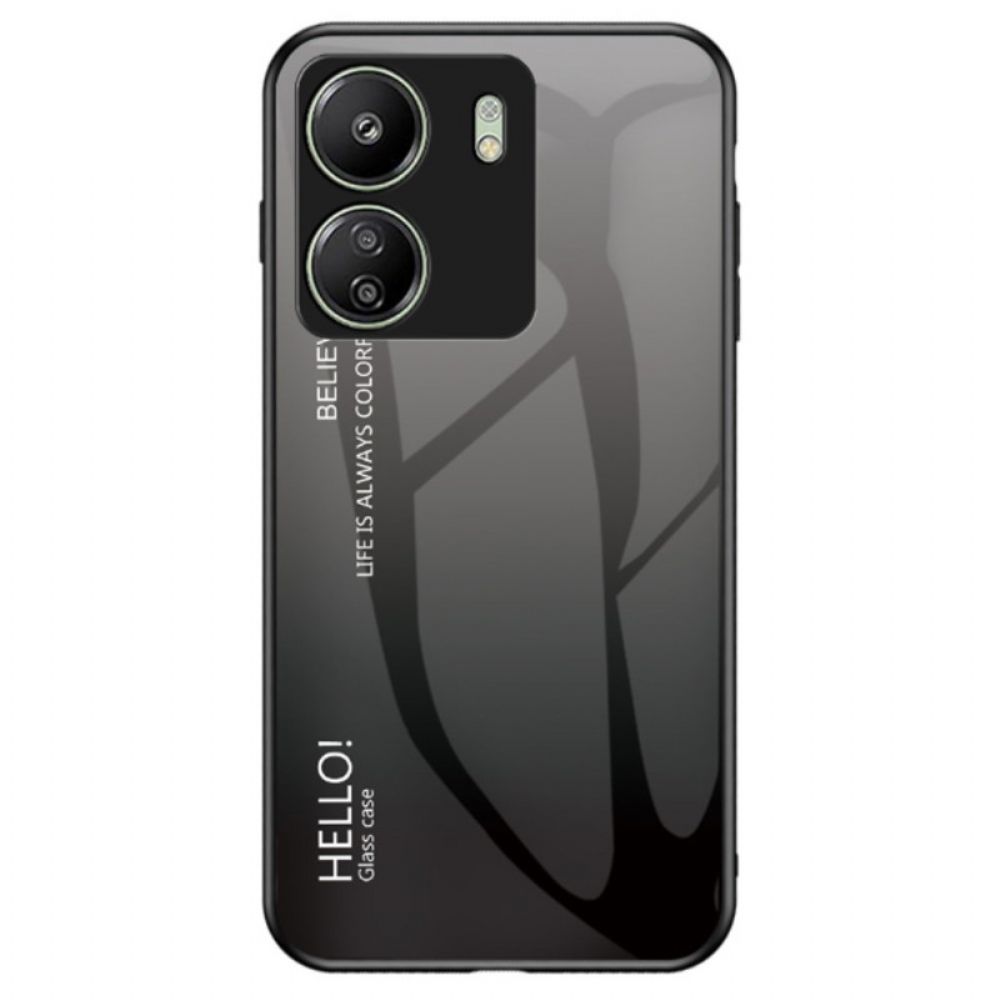 Cover Hoesje Poco C65 Telefoonhoesje Hallo Gehard Glas