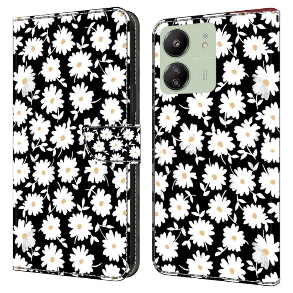 Folio-hoesje Poco C65 Telefoonhoesje Bloemen