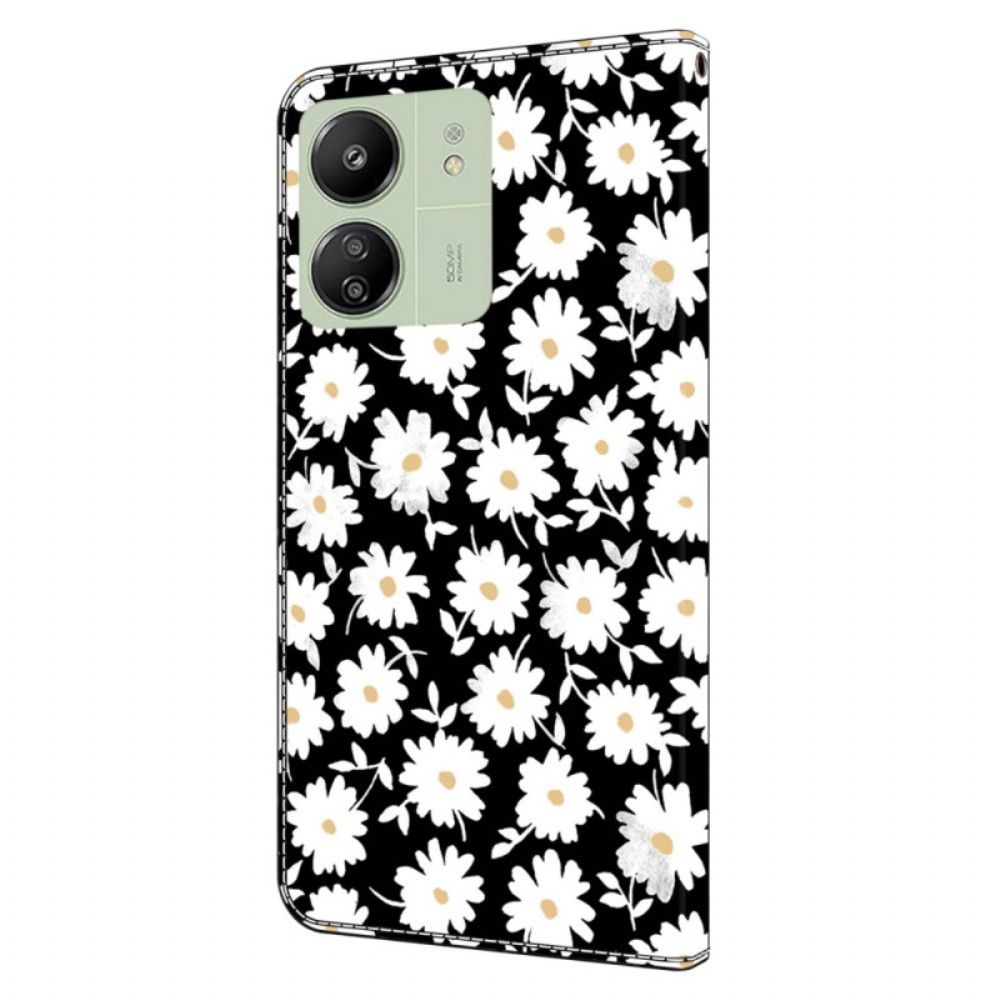 Folio-hoesje Poco C65 Telefoonhoesje Bloemen