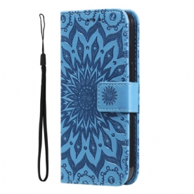 Folio-hoesje Poco C65 Telefoonhoesje Heldere Mandala Met Riempje