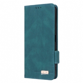 Folio-hoesje Poco C65 Vintage Leereffect