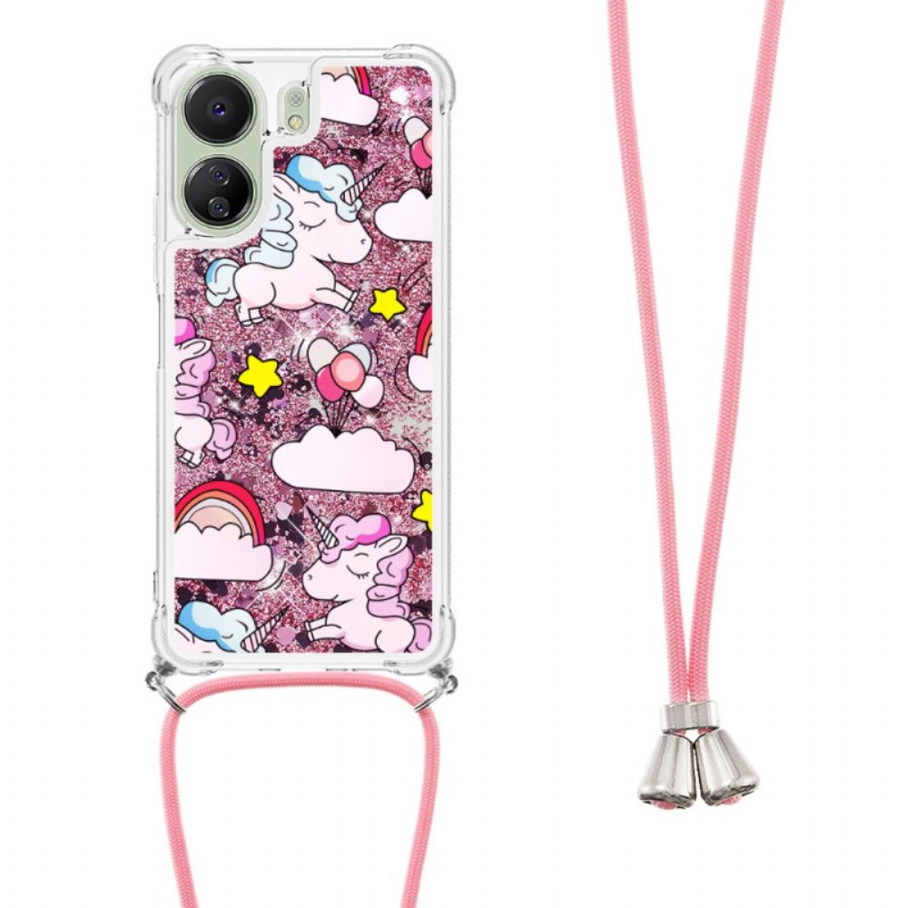 Hoesje Poco C65 Glitterpatroon