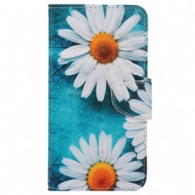 Leren Hoesje Poco C65 Bandchrysanten Bescherming Hoesje