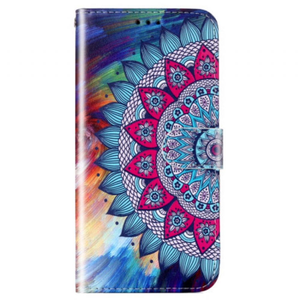 Leren Hoesje Poco C65 Mandala-bandpatroon Bescherming Hoesje