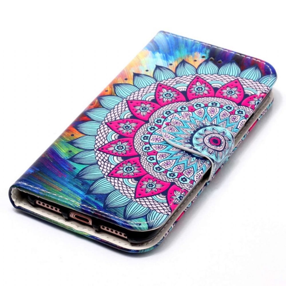 Leren Hoesje Poco C65 Mandala-bandpatroon Bescherming Hoesje