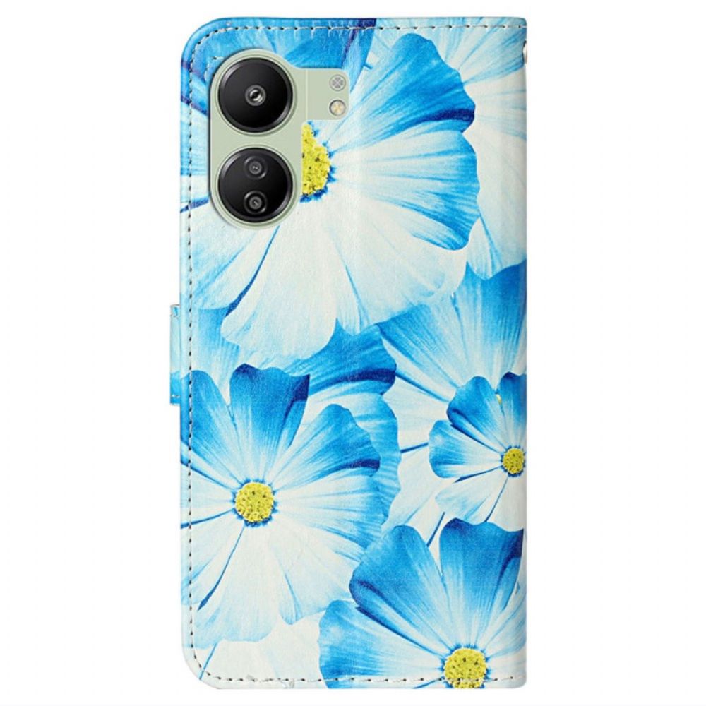 Leren Hoesje Poco C65 Orchideeën Bescherming Hoesje