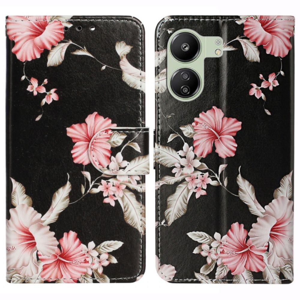 Leren Hoesje Poco C65 Rododendron Bescherming Hoesje