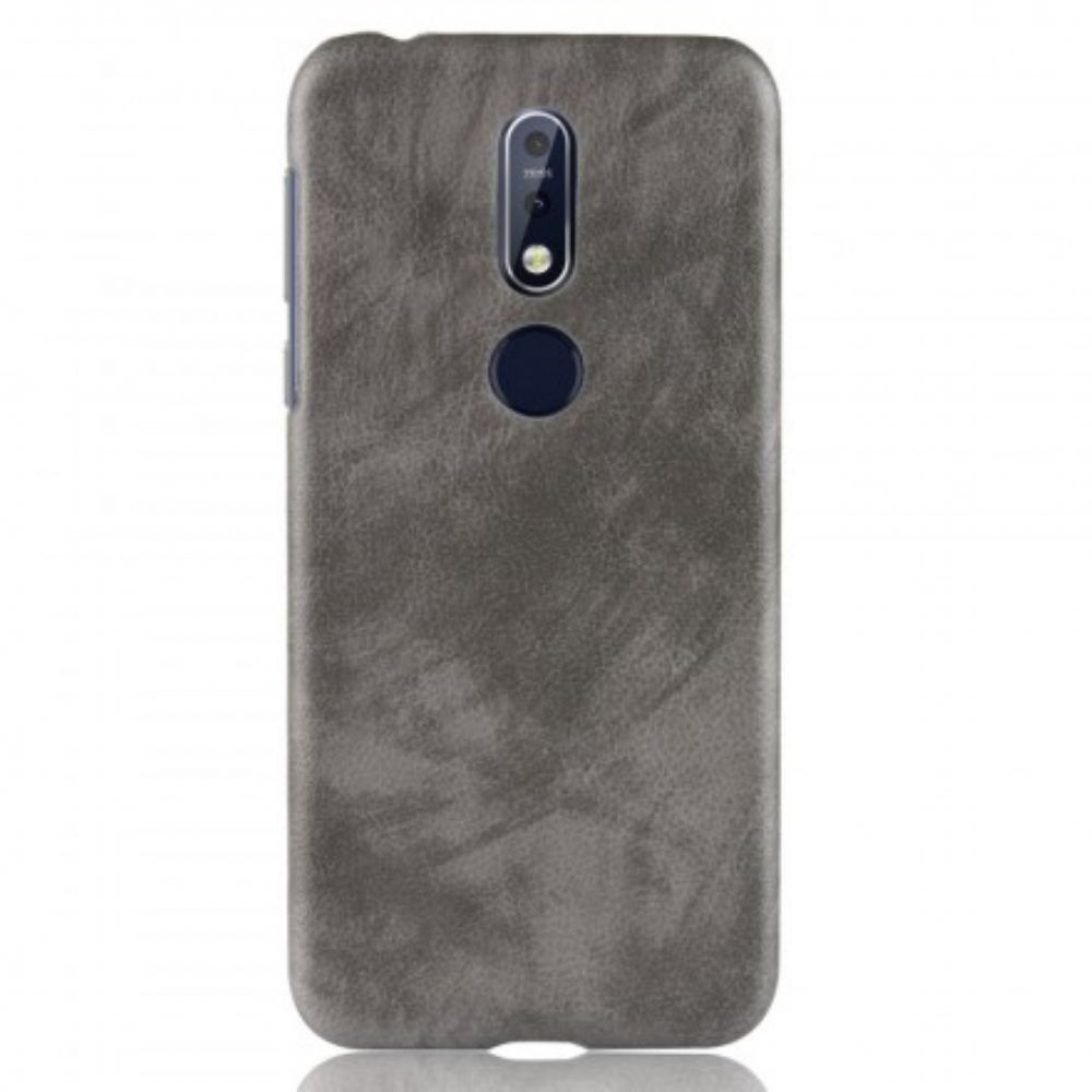 Hoesje voor Nokia 7.1 Lichi Leereffect