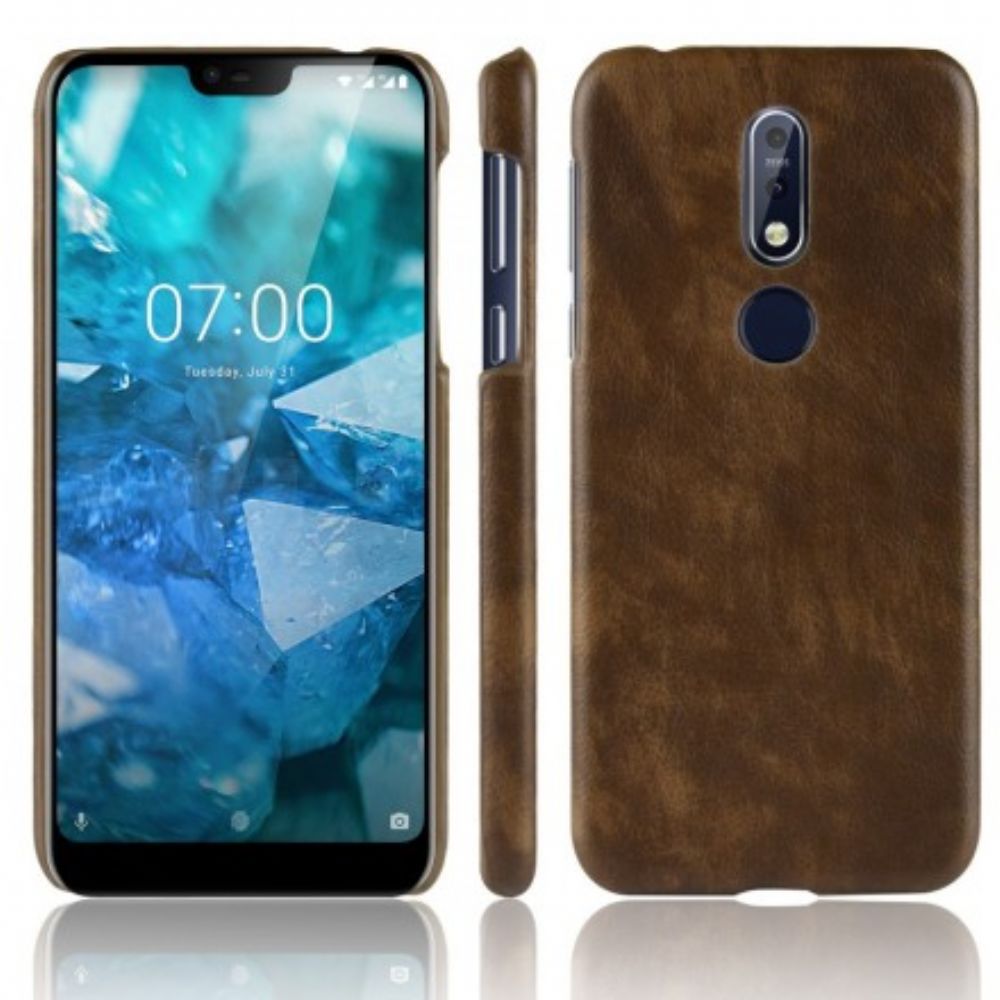 Hoesje voor Nokia 7.1 Lichi Leereffect