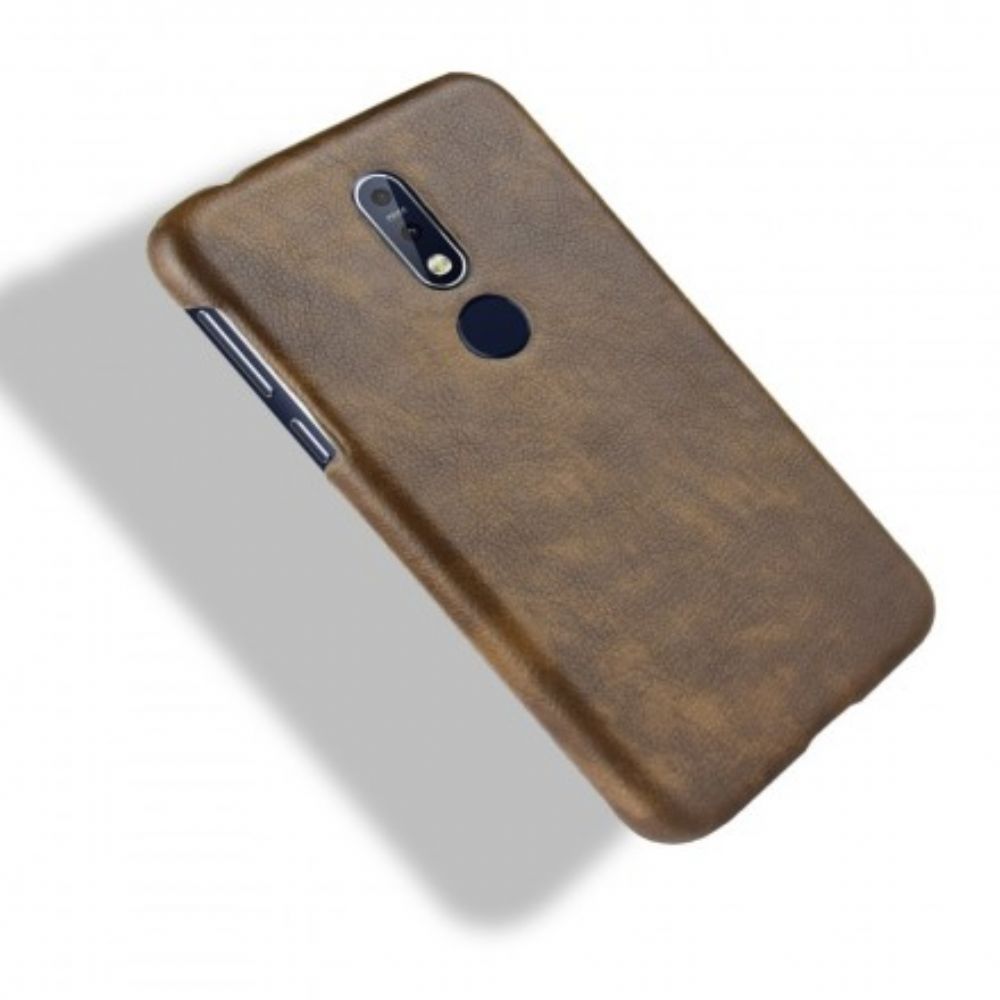 Hoesje voor Nokia 7.1 Lichi Leereffect