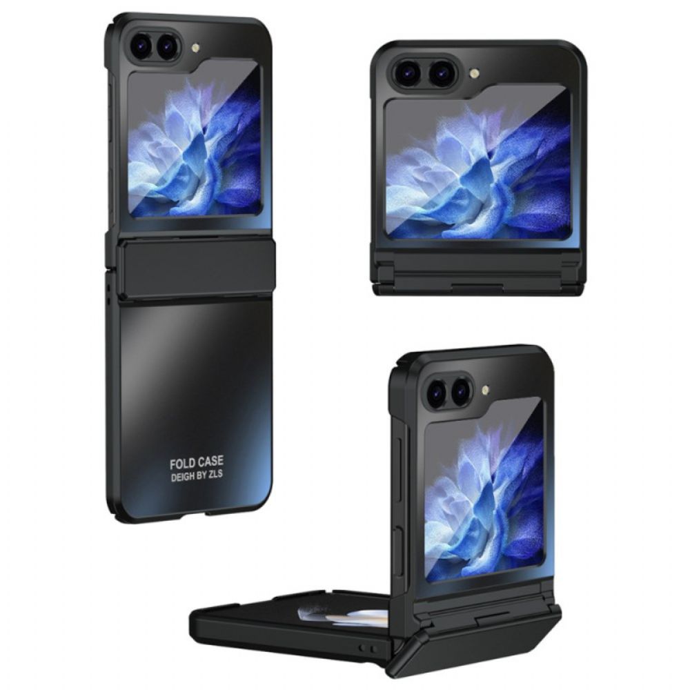 Case Hoesje Samsung Galaxy Z Flip 6 Telefoonhoesje Metaaleffect