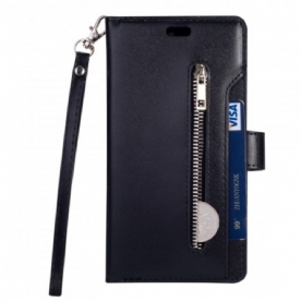 Folio-hoesje voor Huawei Mate 20 Pro Portemonnee Met Lanyard