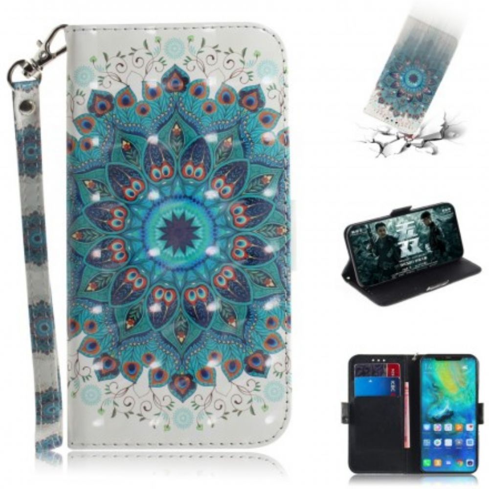 Leren Hoesje voor Huawei Mate 20 Pro Met Ketting Meesterlijke Band Manda