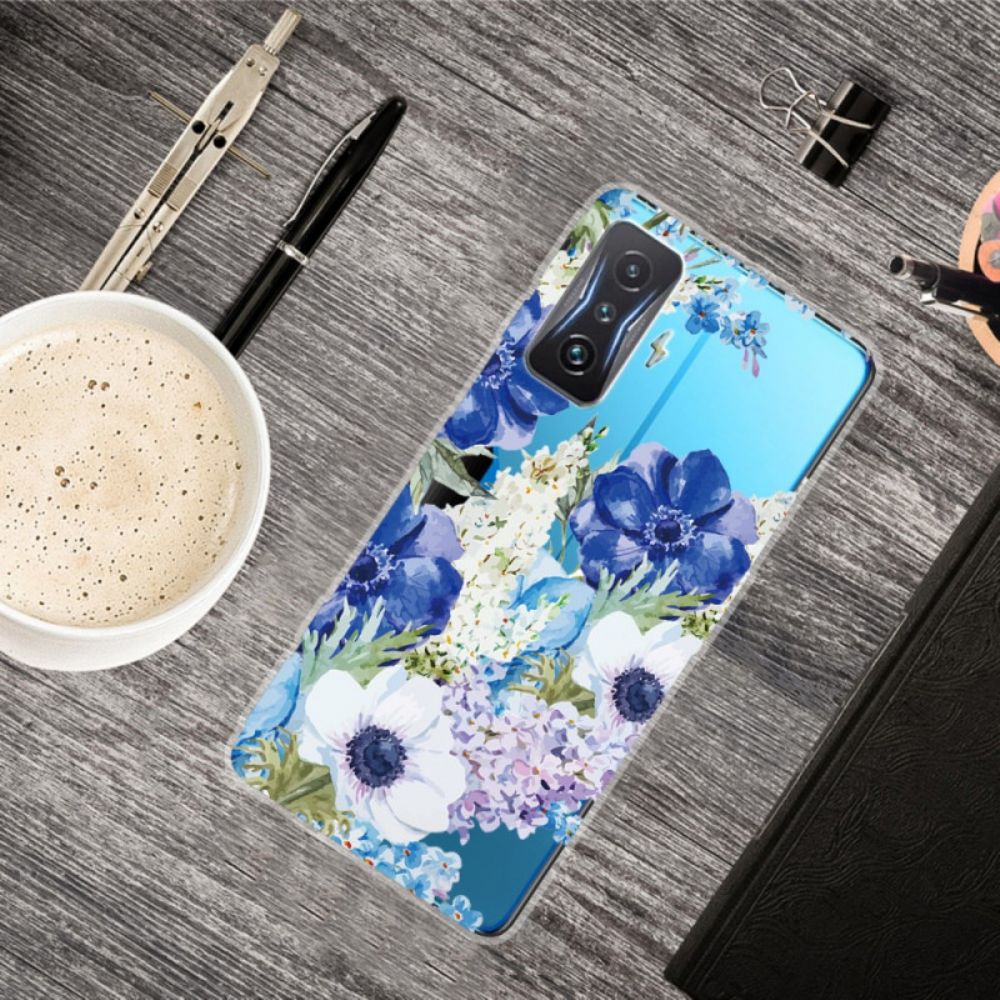 Hoesje voor Poco F4 GT Transparante Bloemen