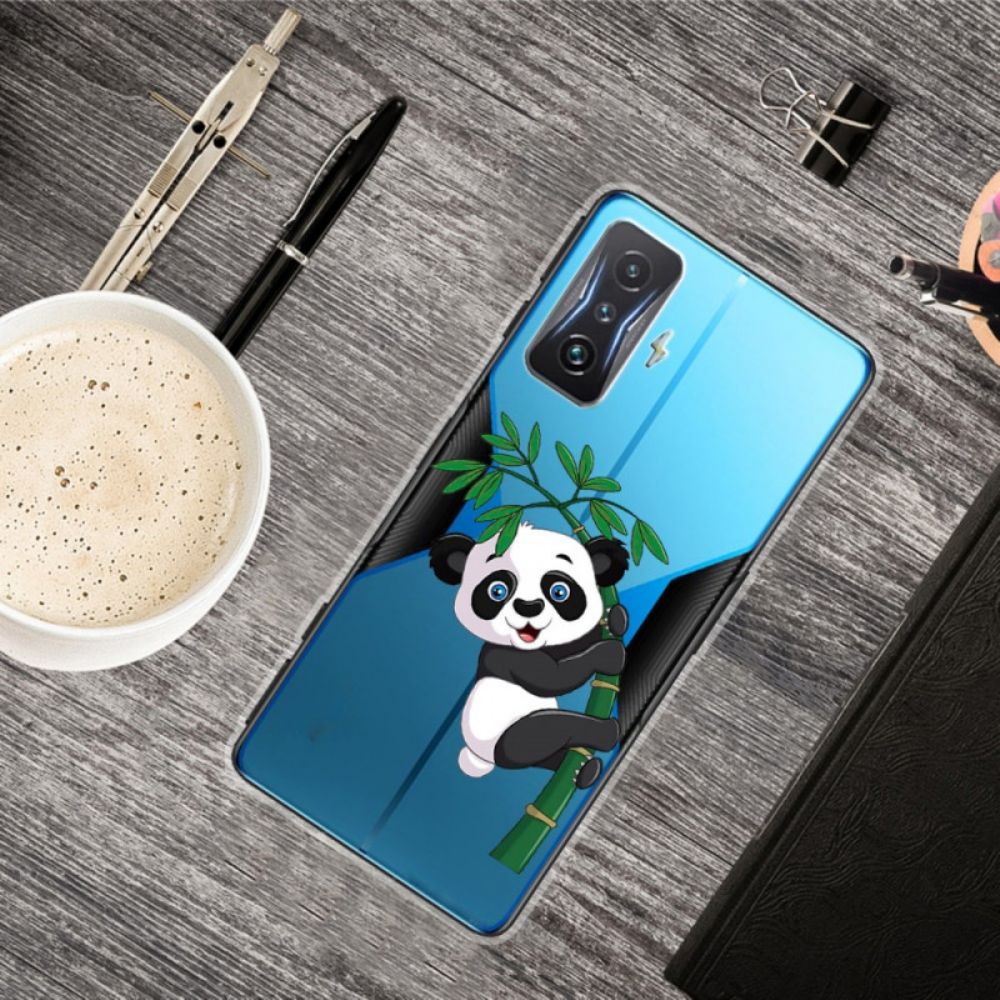 Telefoonhoesje voor Poco F4 GT Panda Op Zijn Bamboe