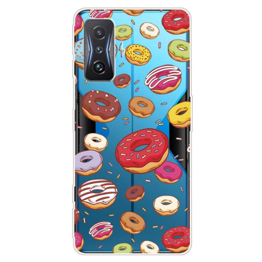 Telefoonhoesje voor Poco F4 GT Transparante Donuts