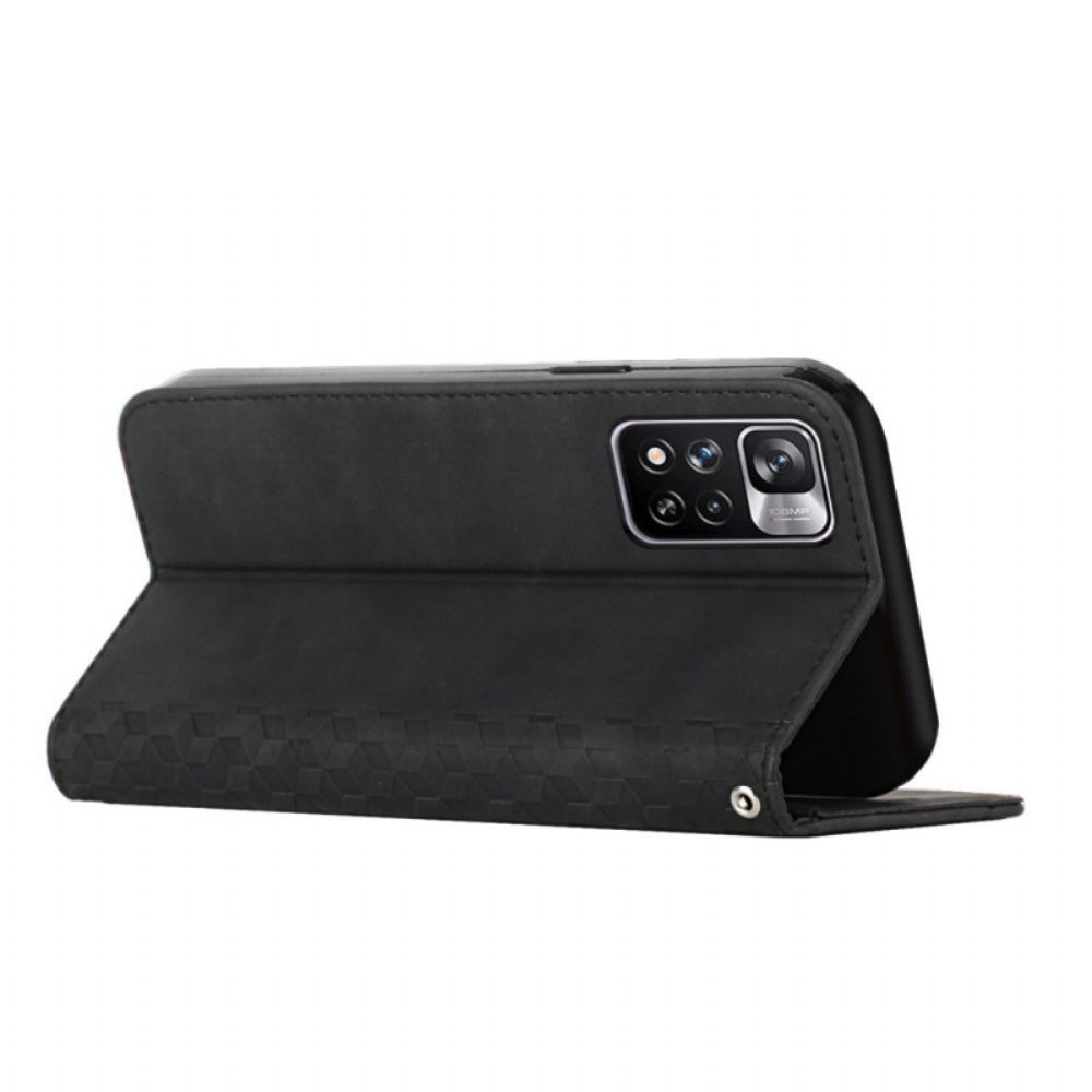 Bescherming Hoesje voor Xiaomi Redmi Note 11 Pro Plus 5G Folio-hoesje Leereffect 3d-patroon