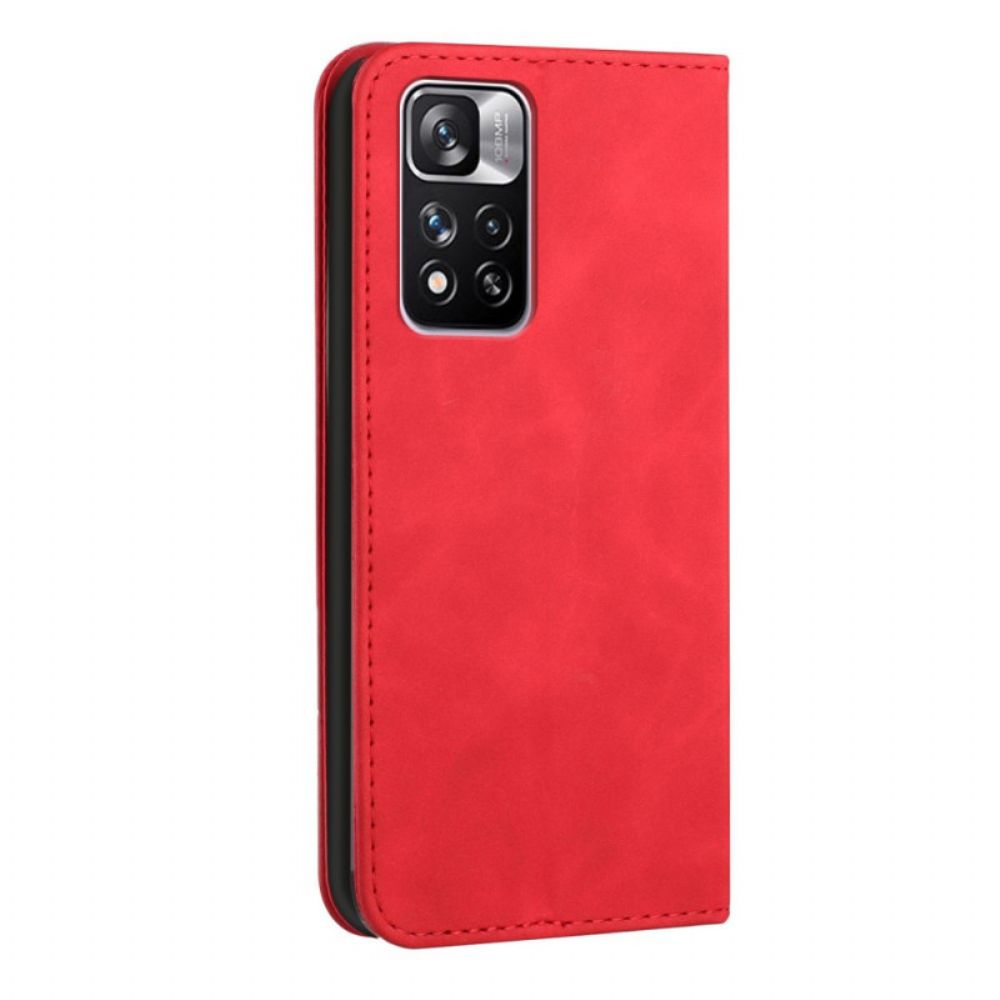 Bescherming Hoesje voor Xiaomi Redmi Note 11 Pro Plus 5G Folio-hoesje S-design Lederen Stijl