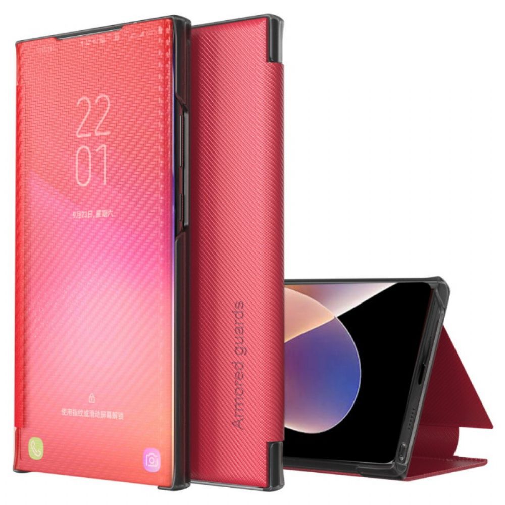 Bescherming Hoesje voor Xiaomi Redmi Note 11 Pro Plus 5G Koolstofvezel