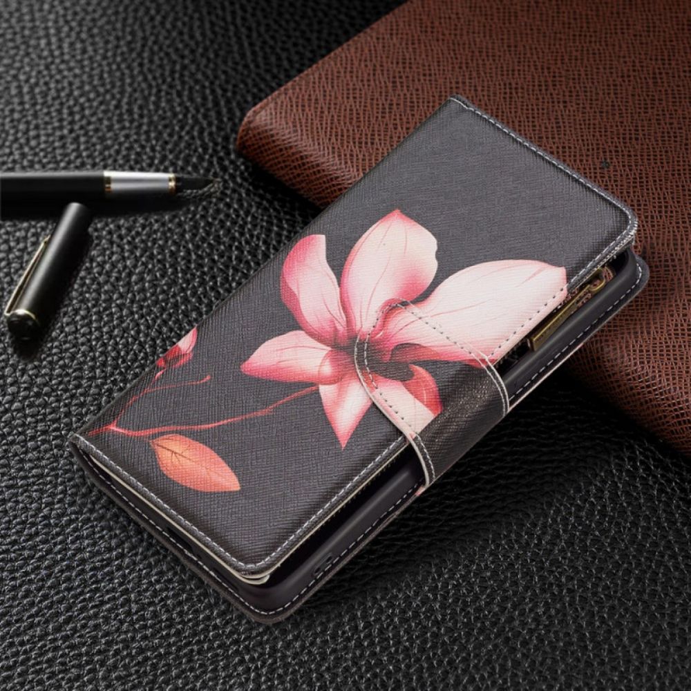 Flip Case voor Xiaomi Redmi Note 11 Pro Plus 5G Bloemzak Met Rits