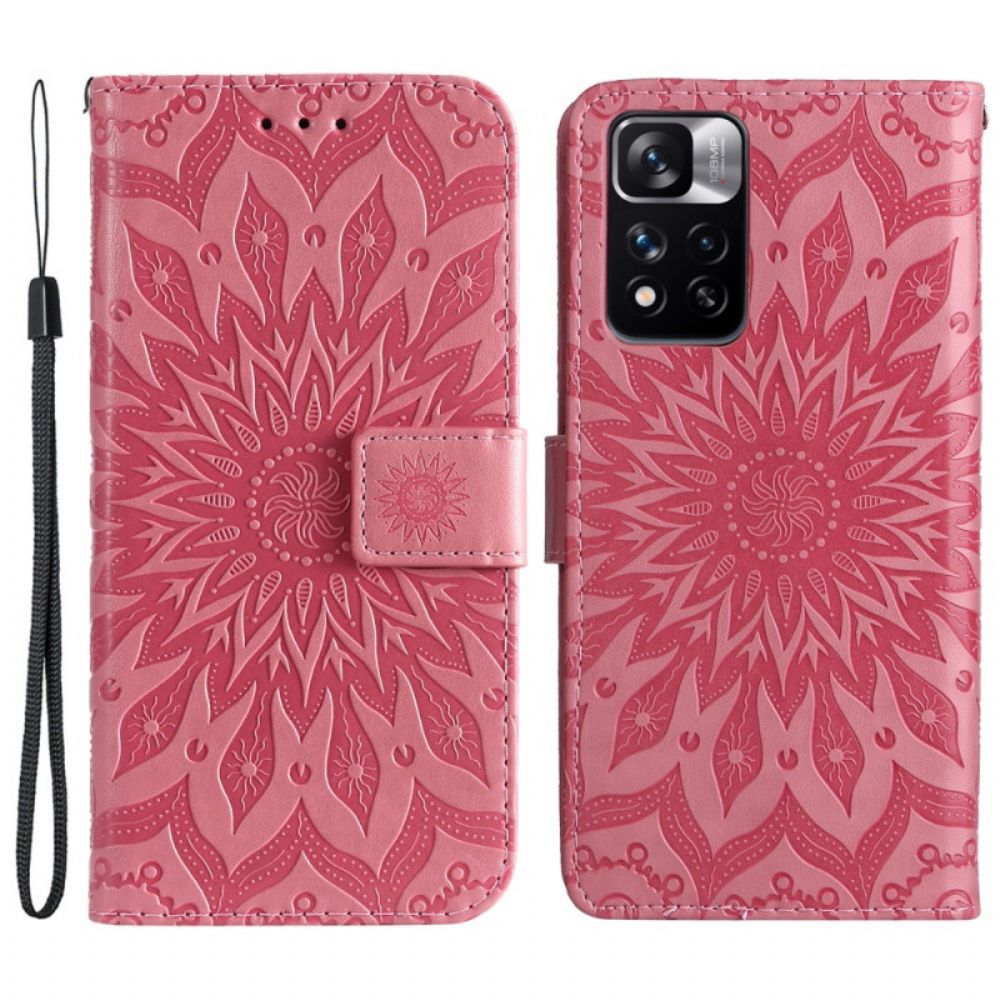 Flip Case voor Xiaomi Redmi Note 11 Pro Plus 5G Zonnebloem