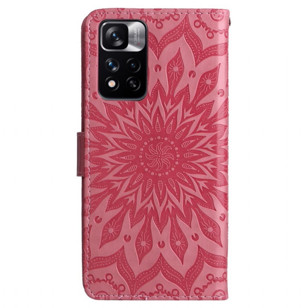 Flip Case voor Xiaomi Redmi Note 11 Pro Plus 5G Zonnebloem