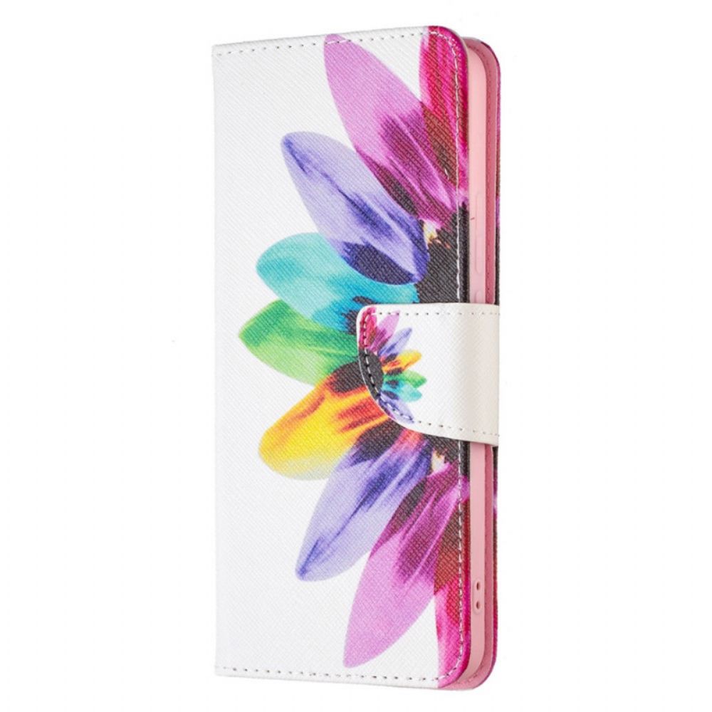 Folio-hoesje voor Xiaomi Redmi Note 11 Pro Plus 5G Aquarel Bloem