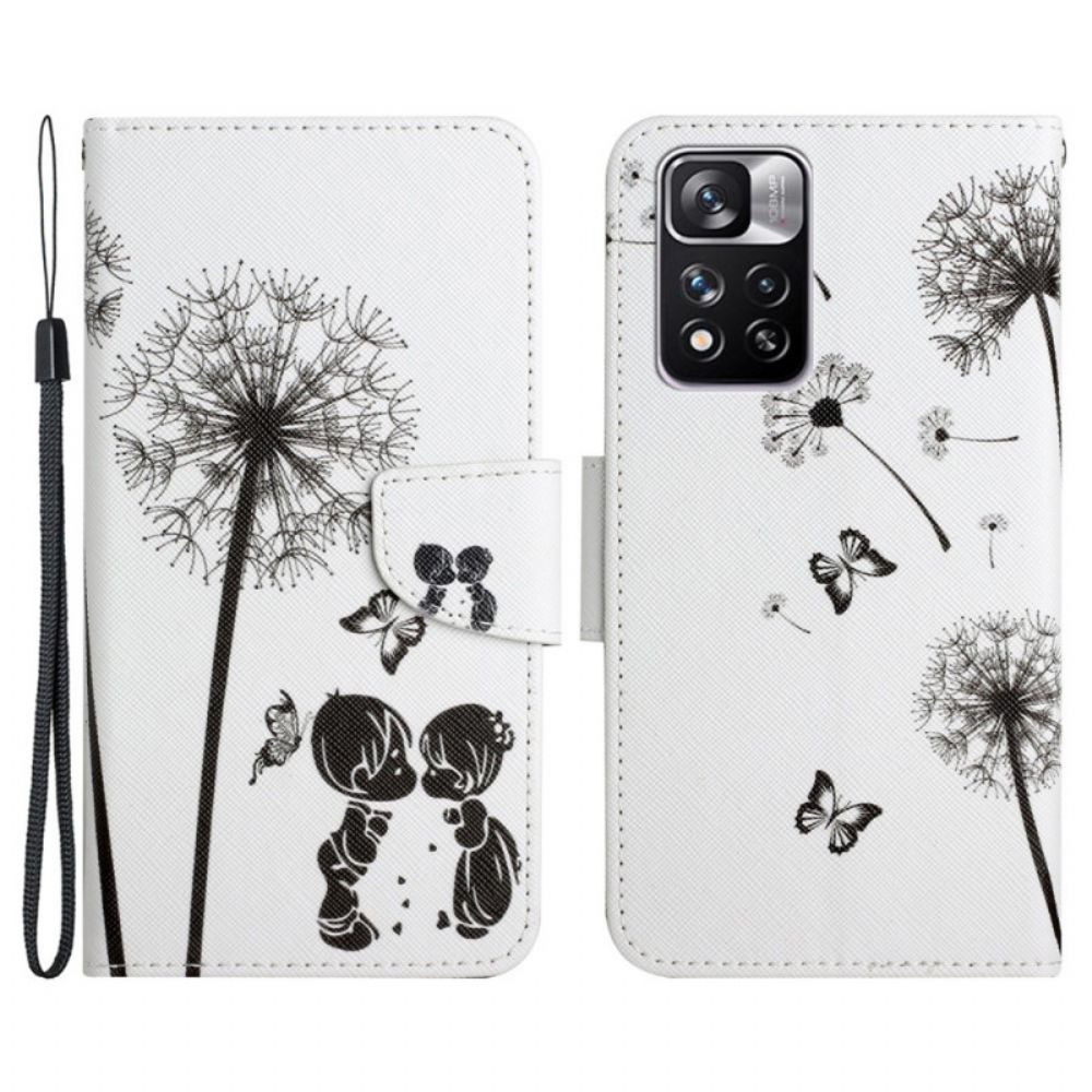 Folio-hoesje voor Xiaomi Redmi Note 11 Pro Plus 5G Baby Liefde Paardebloem