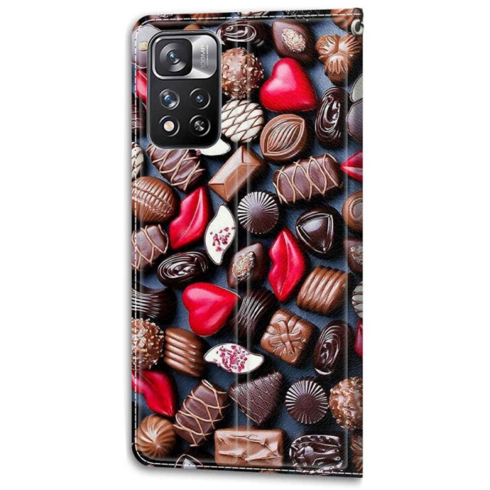 Folio-hoesje voor Xiaomi Redmi Note 11 Pro Plus 5G Chocolade