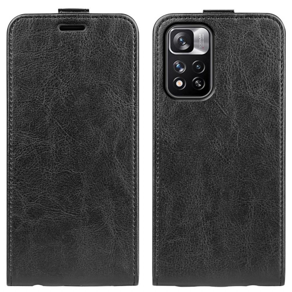 Folio-hoesje voor Xiaomi Redmi Note 11 Pro Plus 5G Flip Case Verticaal Leereffect Met Flap