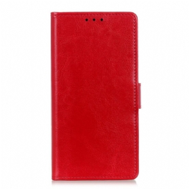 Folio-hoesje voor Xiaomi Redmi Note 11 Pro Plus 5G Glanzend Leereffect