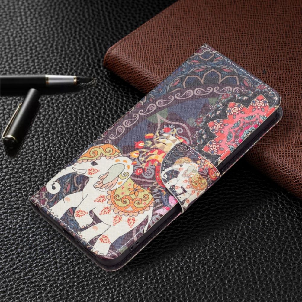 Folio-hoesje voor Xiaomi Redmi Note 11 Pro Plus 5G Indische Olifant