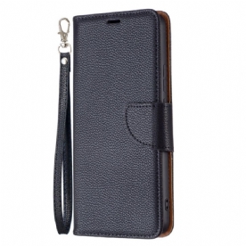 Folio-hoesje voor Xiaomi Redmi Note 11 Pro Plus 5G Litchi Schuine Sluiting