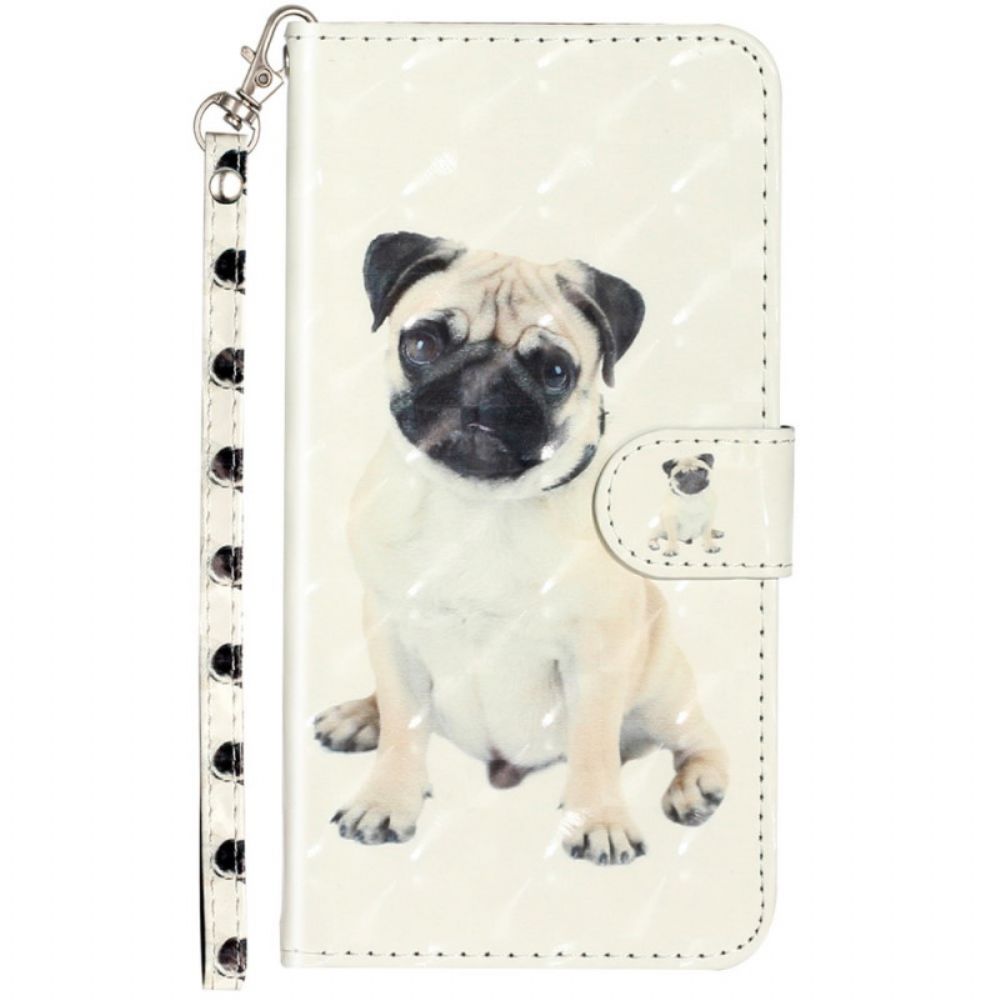 Folio-hoesje voor Xiaomi Redmi Note 11 Pro Plus 5G Met Ketting Thong Hond