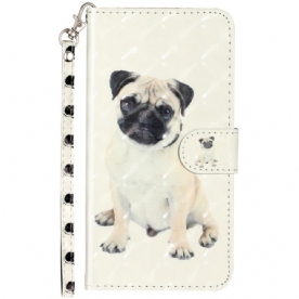 Folio-hoesje voor Xiaomi Redmi Note 11 Pro Plus 5G Met Ketting Thong Hond