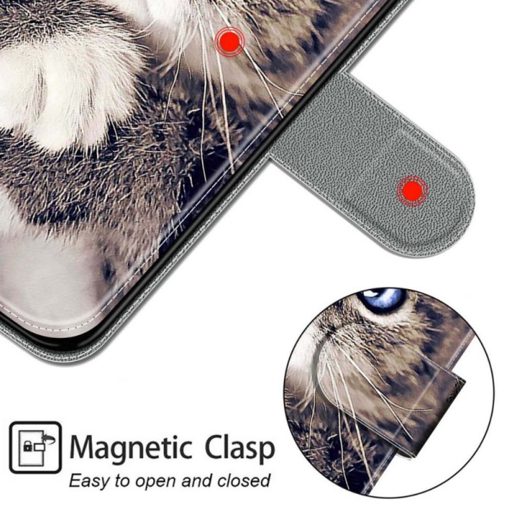 Folio-hoesje voor Xiaomi Redmi Note 11 Pro Plus 5G Met Ketting Thong Kat Fan