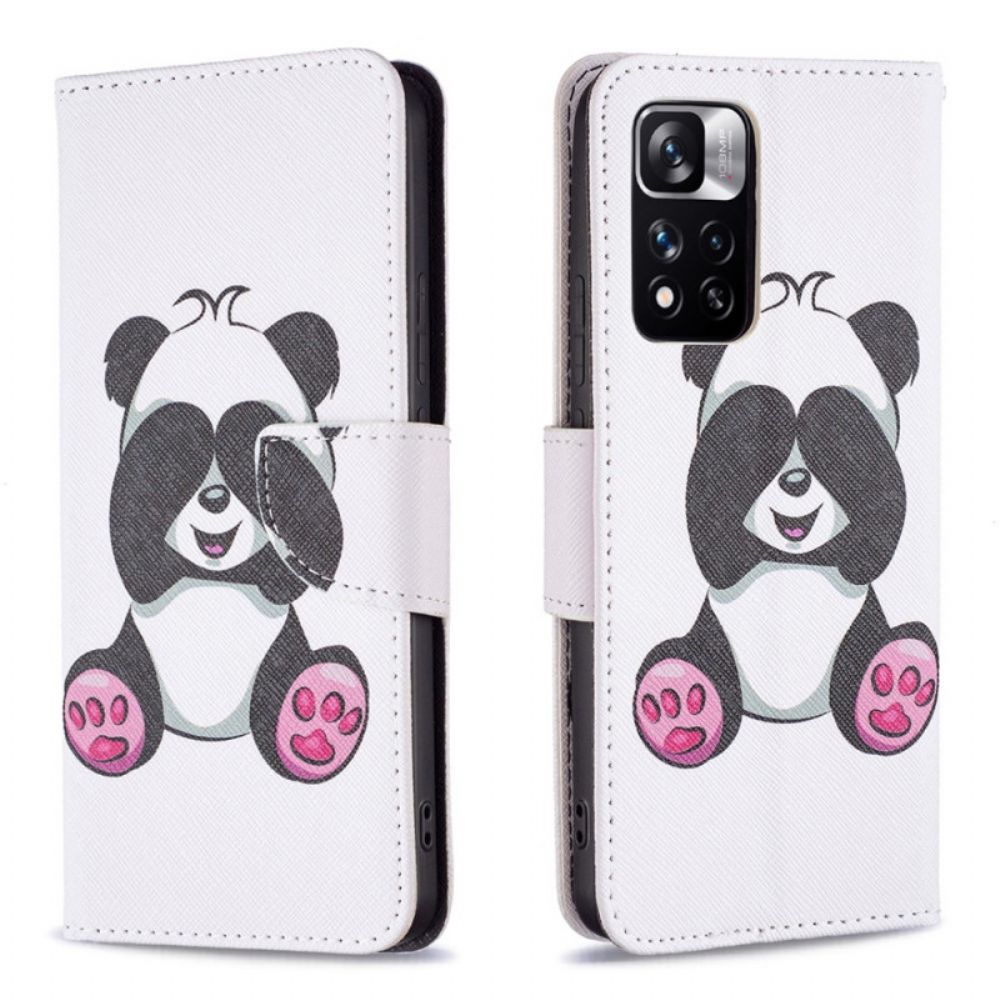 Folio-hoesje voor Xiaomi Redmi Note 11 Pro Plus 5G Pandaplezier