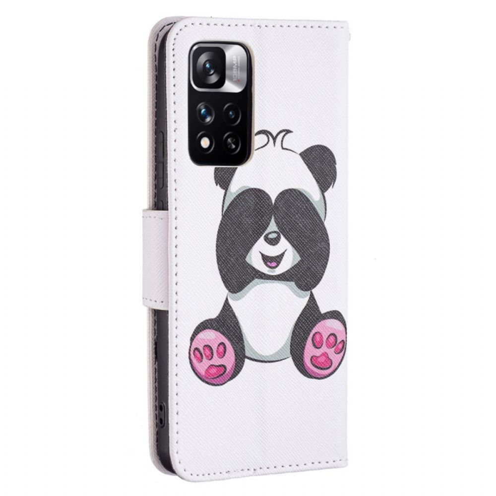 Folio-hoesje voor Xiaomi Redmi Note 11 Pro Plus 5G Pandaplezier