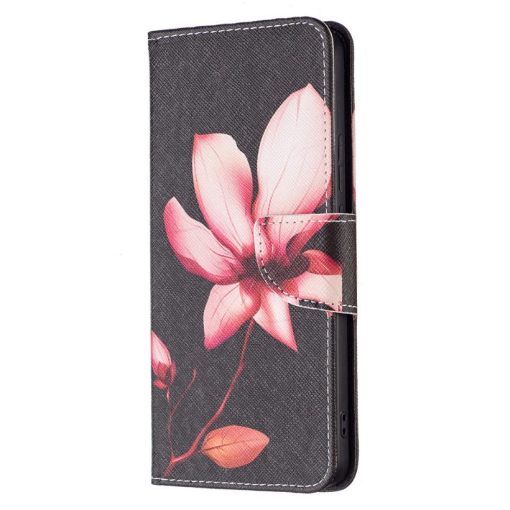 Folio-hoesje voor Xiaomi Redmi Note 11 Pro Plus 5G Roze Bloem