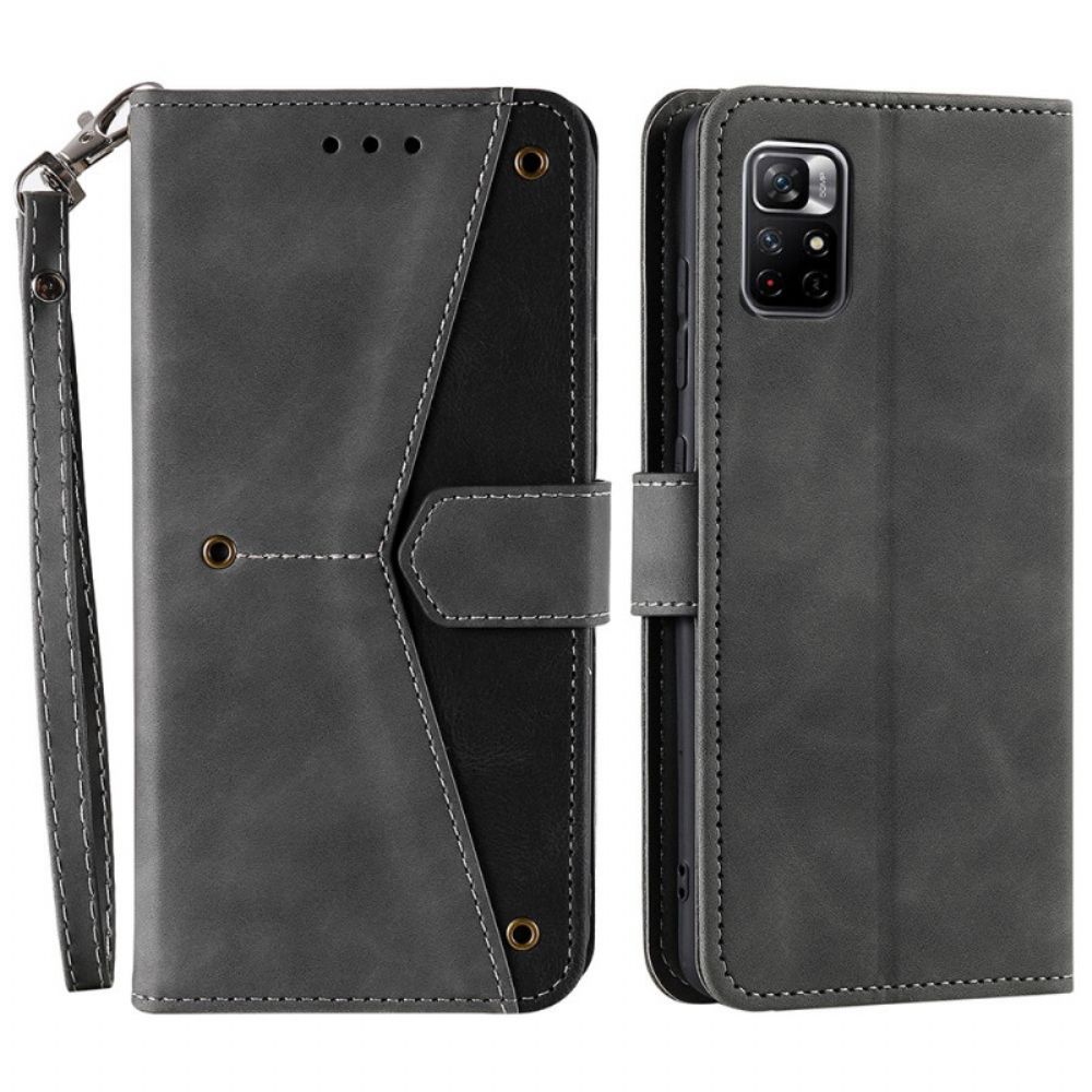 Folio-hoesje voor Xiaomi Redmi Note 11 Pro Plus 5G Skin-touch-naden