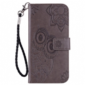 Folio-hoesje voor Xiaomi Redmi Note 11 Pro Plus 5G Uil Mandala