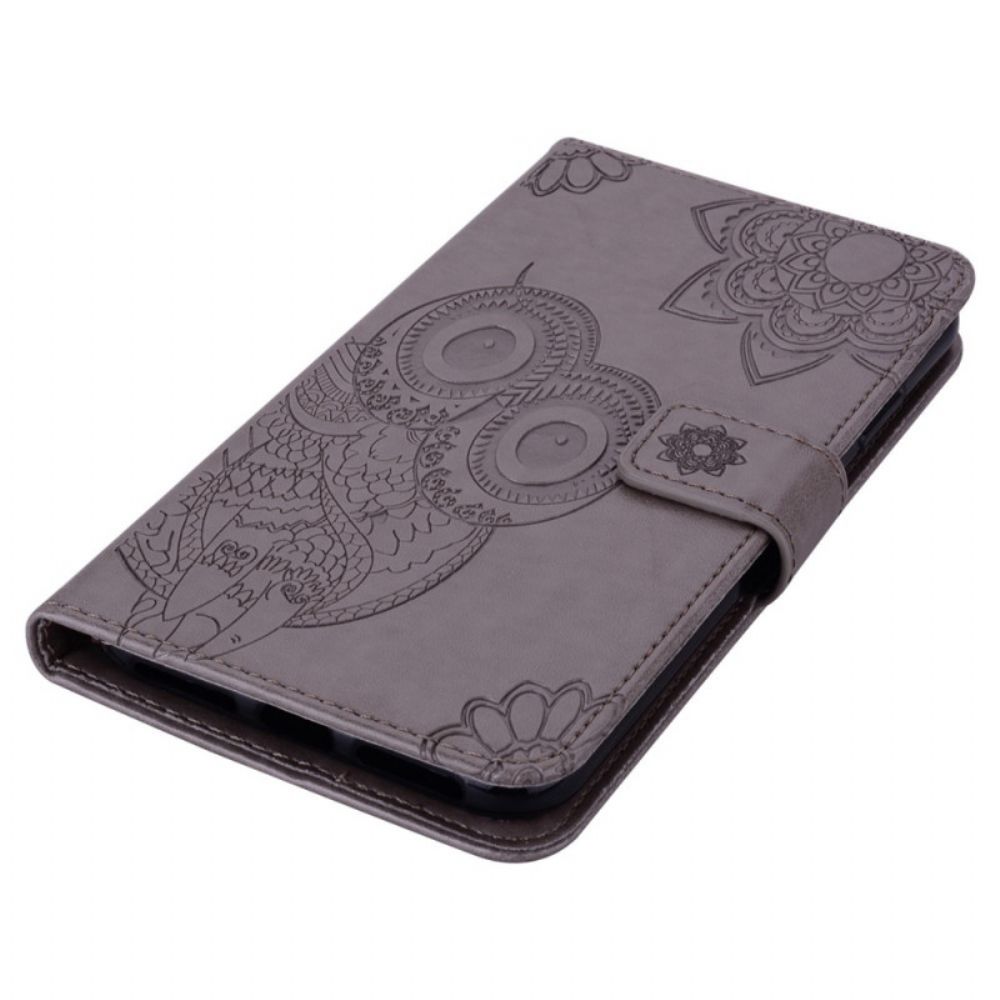 Folio-hoesje voor Xiaomi Redmi Note 11 Pro Plus 5G Uil Mandala