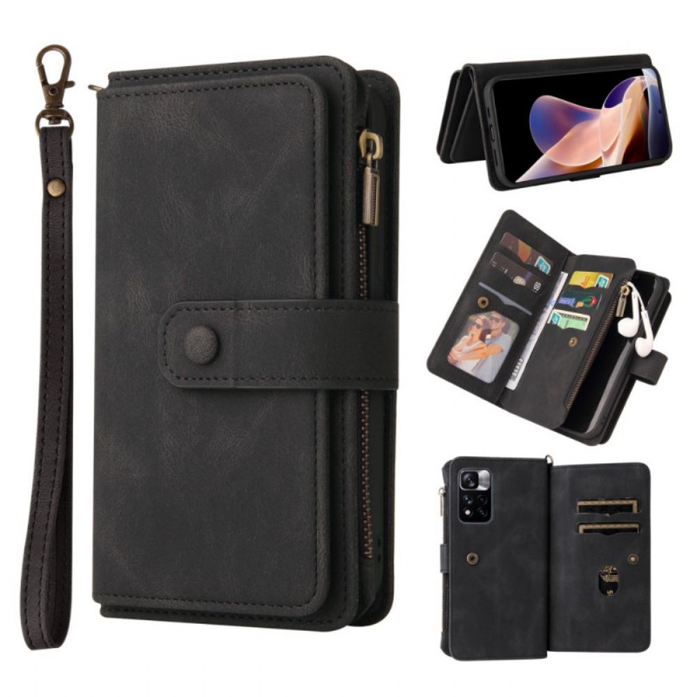 Folio-hoesje voor Xiaomi Redmi Note 11 Pro Plus 5G Vintage Multifunctioneel