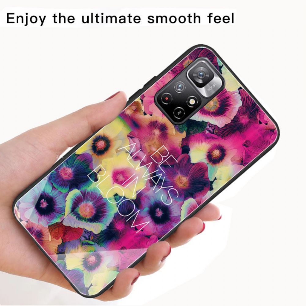 Hoesje voor Xiaomi Redmi Note 11 Pro Plus 5G Be Always In Bloom Gehard Glas