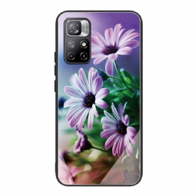 Hoesje voor Xiaomi Redmi Note 11 Pro Plus 5G Bloemen Van Gehard Glas