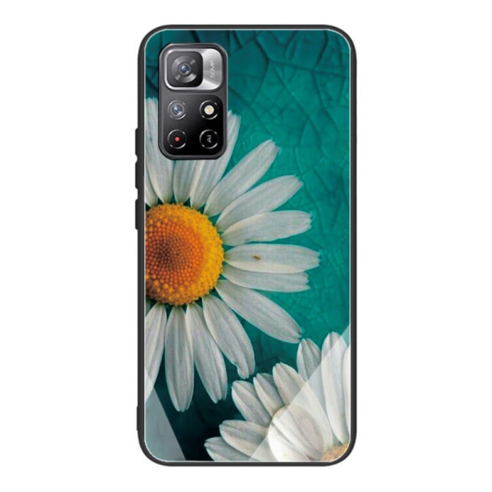 Hoesje voor Xiaomi Redmi Note 11 Pro Plus 5G Daisy Gehard Glas