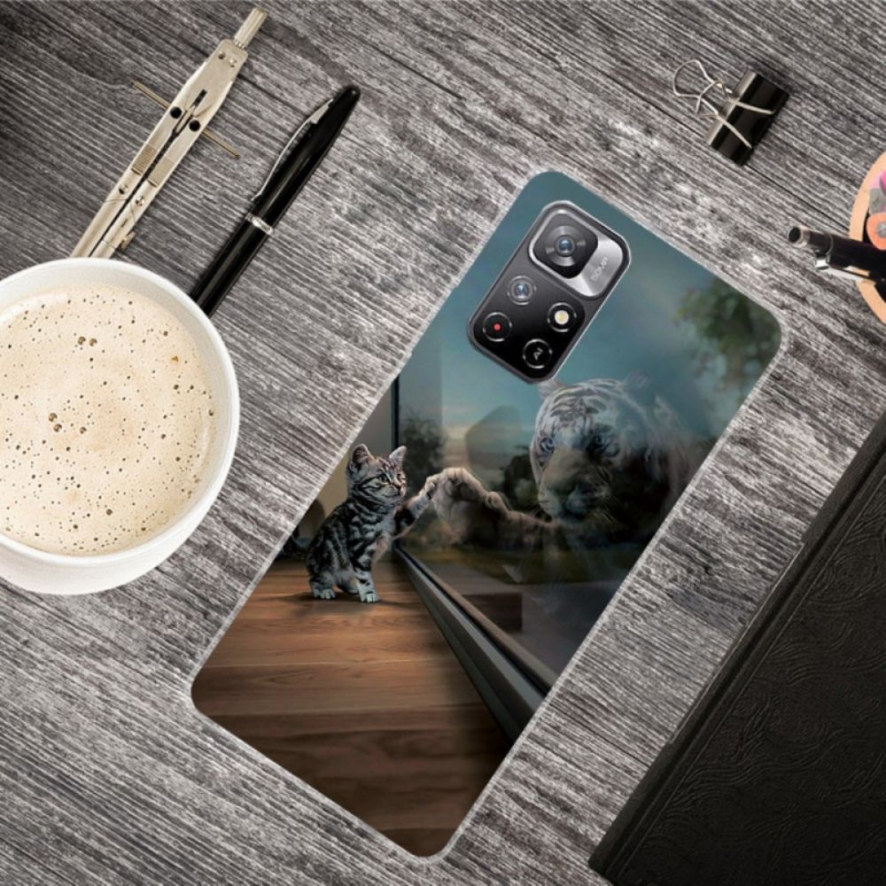 Hoesje voor Xiaomi Redmi Note 11 Pro Plus 5G Feline Dream Silicone