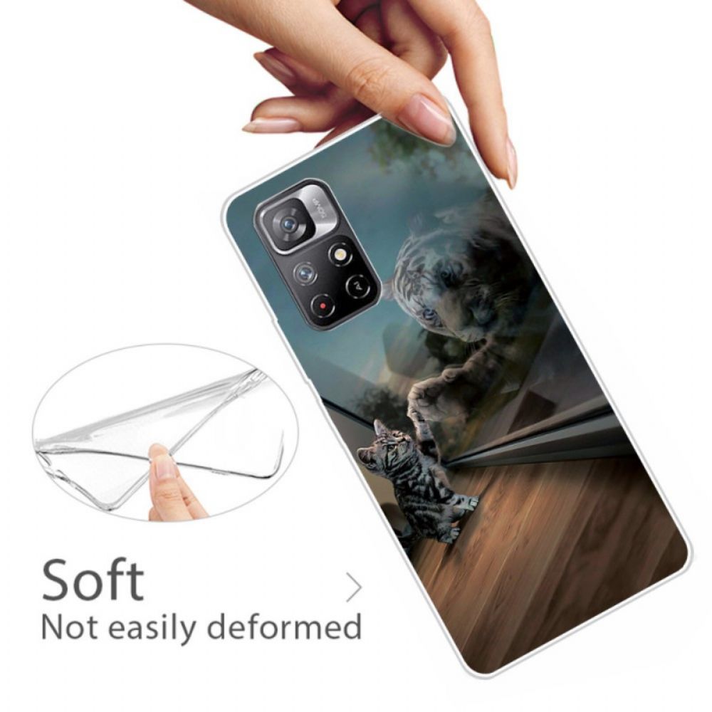 Hoesje voor Xiaomi Redmi Note 11 Pro Plus 5G Feline Dream Silicone