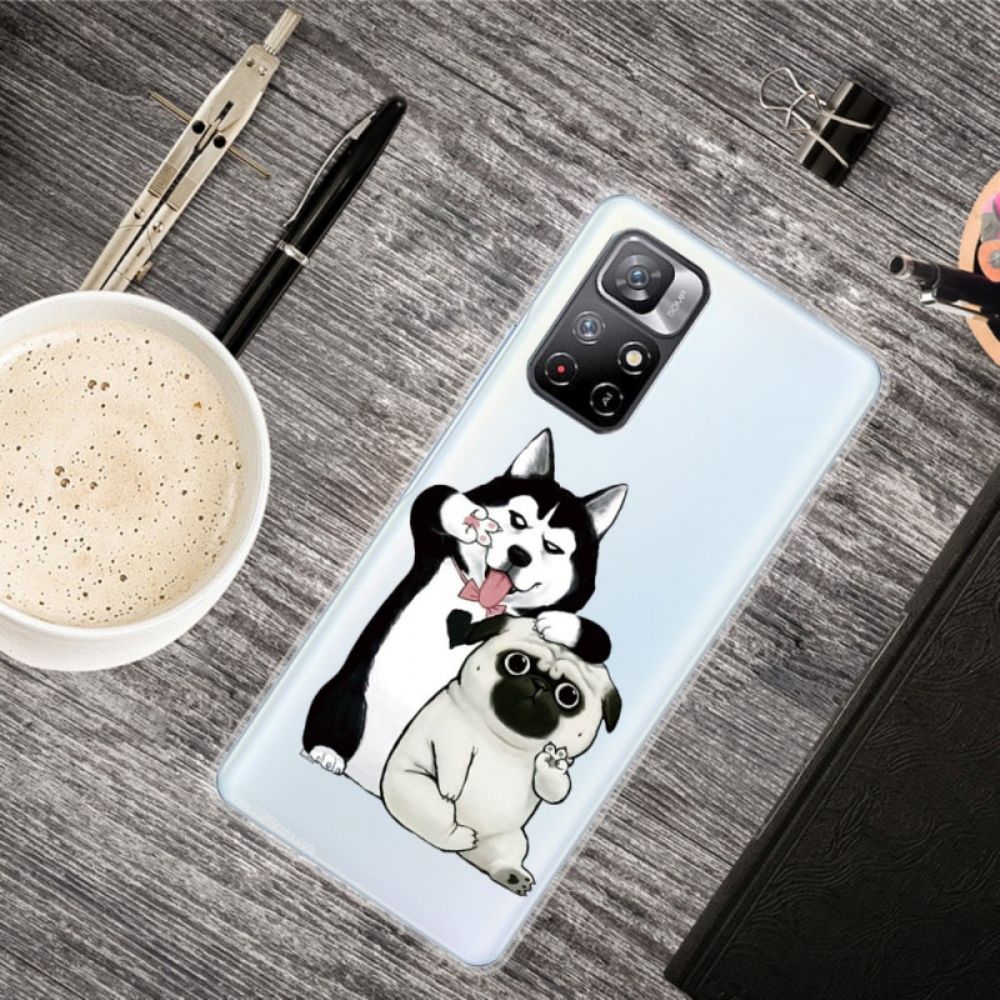 Hoesje voor Xiaomi Redmi Note 11 Pro Plus 5G Grappige Honden