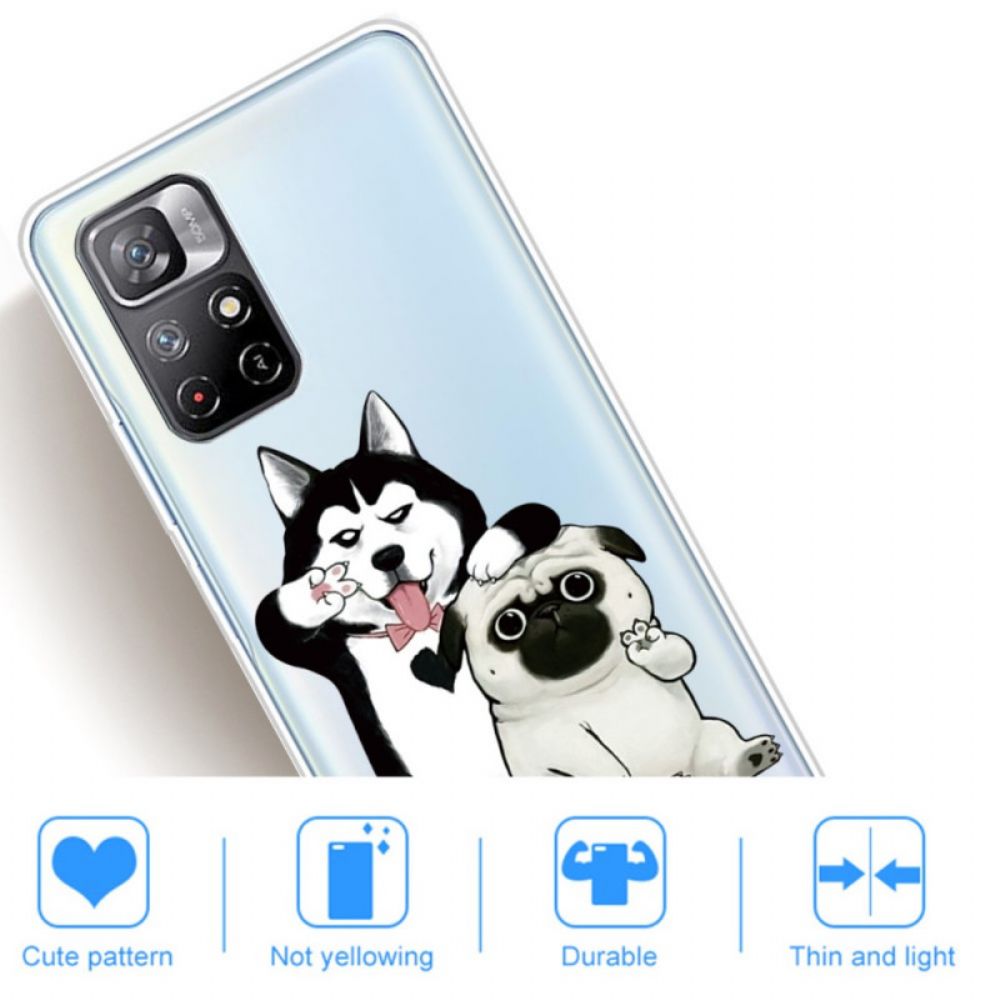 Hoesje voor Xiaomi Redmi Note 11 Pro Plus 5G Grappige Honden